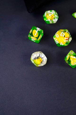 Set 7 Dadi Paperelle D&D • Dados JDR Patito