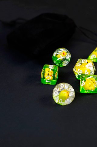 Set 7 Dadi Paperelle D&D • Dados JDR Patito