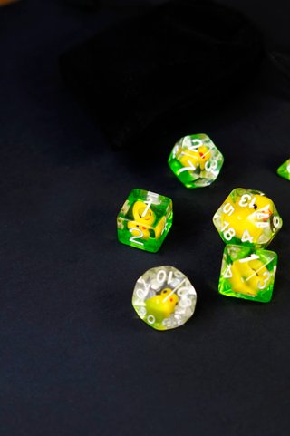 Set 7 Dadi Paperelle D&D • Dados JDR Patito