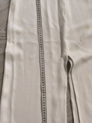 Vestido Zara blanco largo con abertura