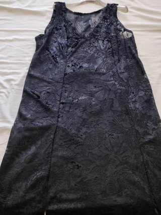 Abito lungo pizzo sartoriale