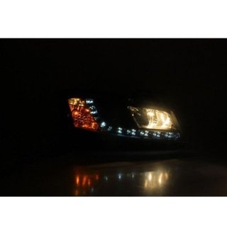 Faros delanteros LED para Fiat Stilo Black