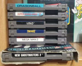 Lote 6 Juegos NES: Dragon Ball, Mario, Lolo, Punch