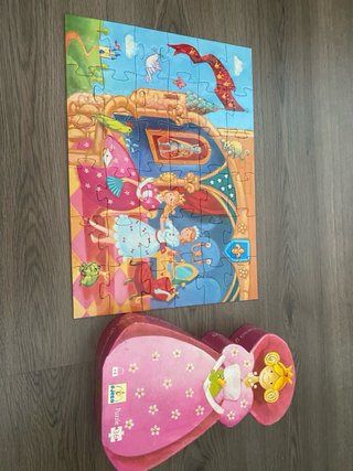 Juego de mesa Whaly y puzzle djeco princesa