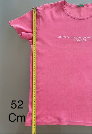 Camiseta United Colors of Benetton London Rosa