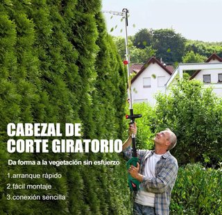 Cortasetos eléctrico telescópico HYCHIKA 900W