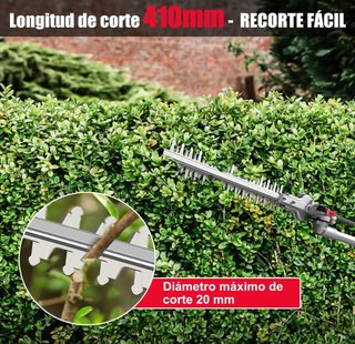 Cortasetos eléctrico telescópico HYCHIKA 900W