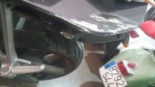 Yamaha R6 2008 Accidentada