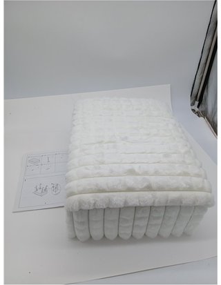 IBUYKE Silla de Maquillaje Rectangular - con Espacio de Almacenamiento - Taburete otomano - Silla de Mesa de Maquillaje - con pies A