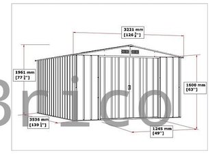 Caseta Metálica Eco Alcoy 353x322x196 cm - Duramax