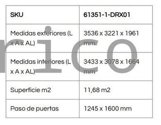 Caseta Metálica Eco Alcoy 353x322x196 cm - Duramax