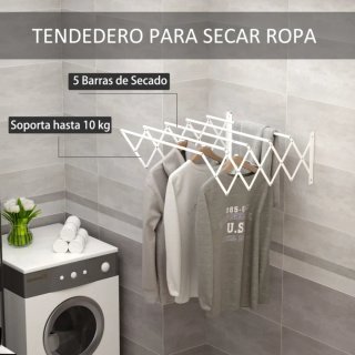 Tendedero Plegable Blanco