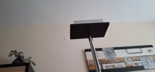 2 Lámparas de salón tela y metal