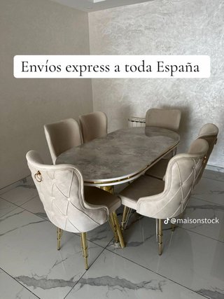 PACK MESA Y 6 SILLAS TURCAS