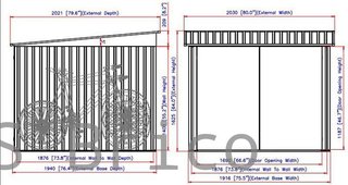 Caseta Metálica Guarda Bicicletas 202x196x140 cm - Duramax