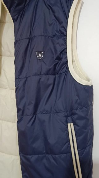 Chaleco reversible Álvaro Moreno azul y blanco