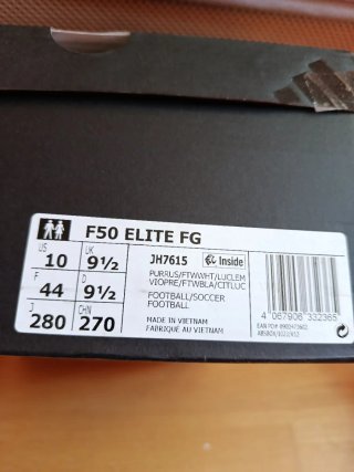 Zapatillas Fútbol Adidas F50 Elite FG Talla 44