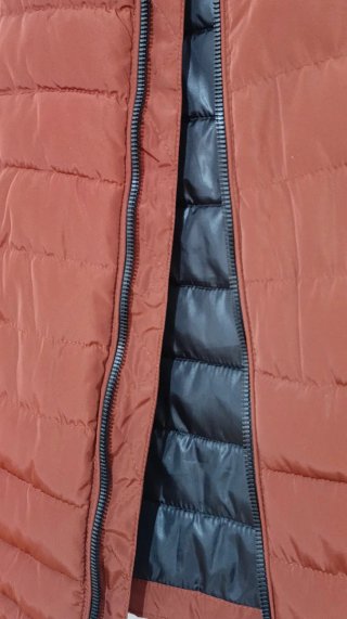 Chaleco Zara Hombre Naranja Teja