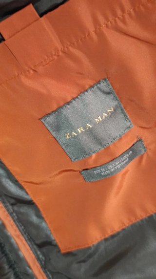 Chaleco Zara Hombre Naranja Teja