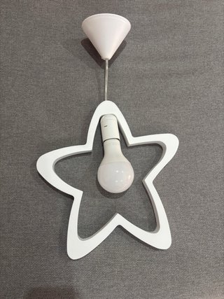 Lámpara infantil estrella blanca Marca Bainba