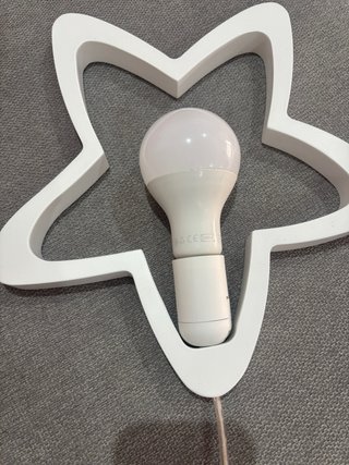 Lámpara infantil estrella blanca Marca Bainba