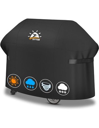 Zettum Funda para Barbacoa de 165 cm – 7131 para Parrilla Weber Genesis 400 Series 4 quemadores - Resistente e Impermeable - Cubie