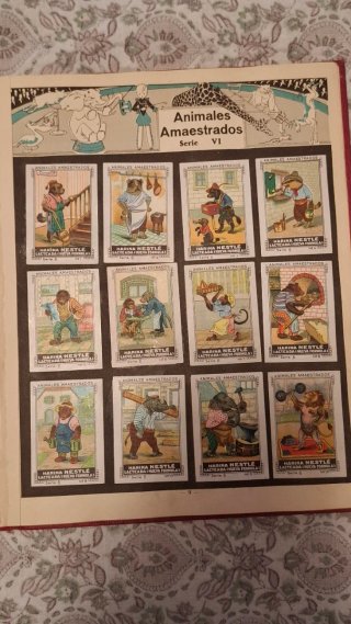 Álbum antiguo Cromos Nestlé Tomo I Rojo