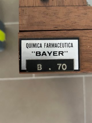 Balanza Farmacia Antigua Bayer España
