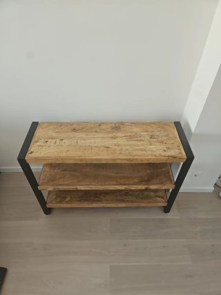 Estantería Industrial Madera y Metal