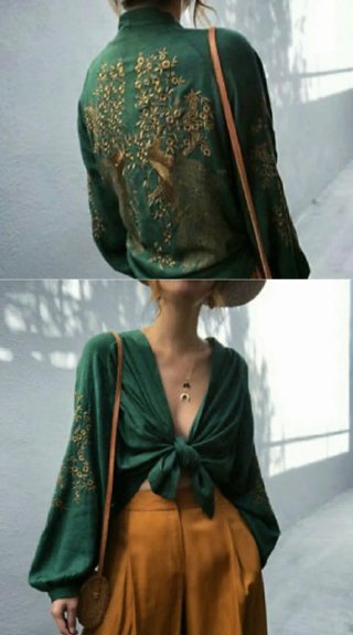 Kimono bordado ZARA Talla XS