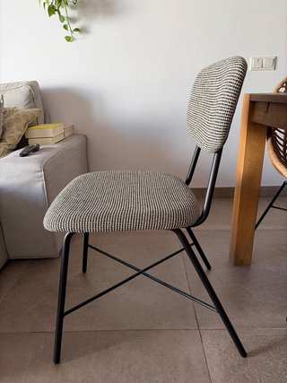 Silla de comedor tapizada