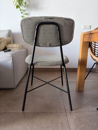 Silla de comedor tapizada