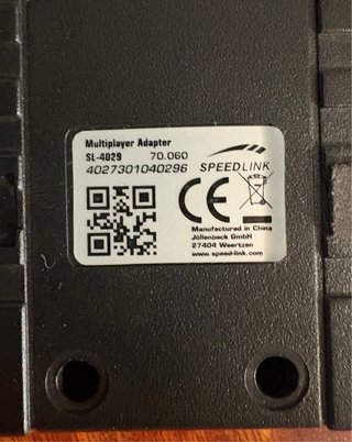 Adaptador Multitap PS2 Speedlink 4 Jugadores