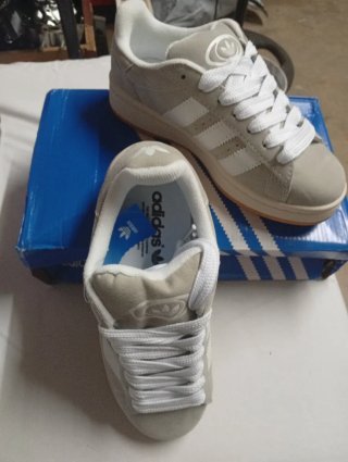 Zapatillas Adidas Campus Beige/Blanco