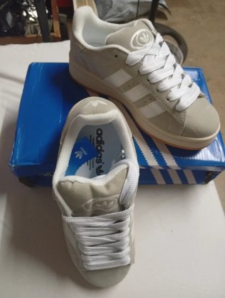 Zapatillas Adidas Campus Beige/Blanco