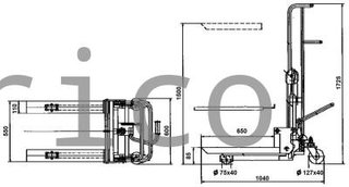 Apilador Manual 400 Kg - 1500 mm - 10562
