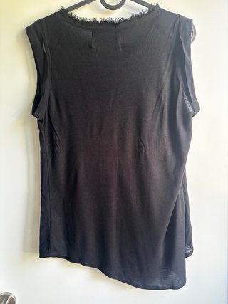 Camiseta Zara Talla M Negra