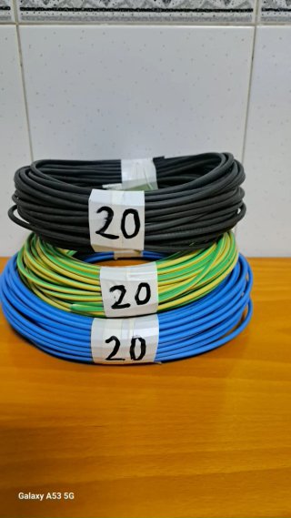 3 Rollos Cable 3x2.5mm - 20metros cada rollo