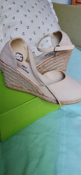 Zapatillas de esparto beige