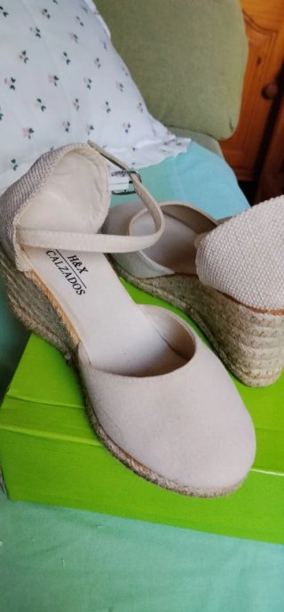 Zapatillas de esparto beige
