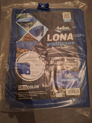 Lona Multiusos 4x6m Azul
