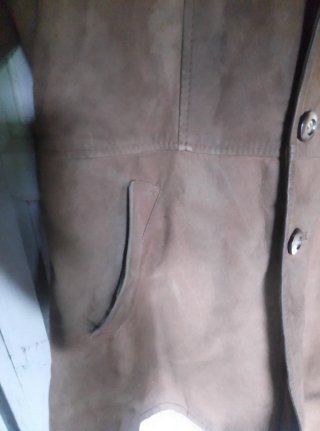 Abrigo chaquetón Piel Vuelta Vintage Talla M/L