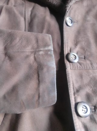 Abrigo chaquetón Piel Vuelta Vintage Talla M/L