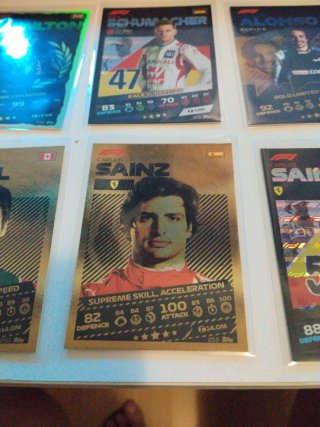 Lote Cartas F1 - Verstappen, Alonso, Vettel, Norri