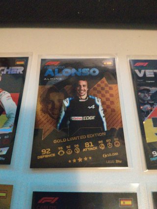 Lote Cartas F1 - Verstappen, Alonso, Vettel, Norri