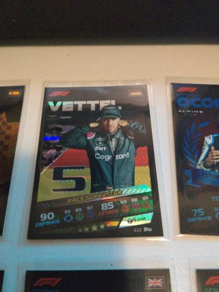 Lote Cartas F1 - Verstappen, Alonso, Vettel, Norri