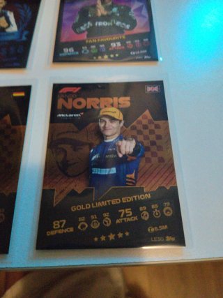 Lote Cartas F1 - Verstappen, Alonso, Vettel, Norri