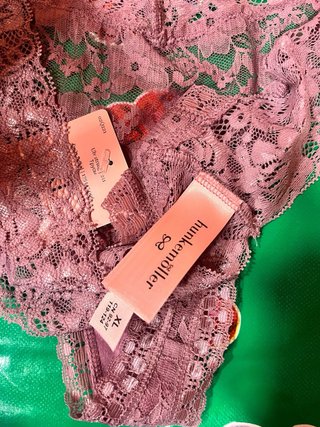 Tanga Hunkemöller puntilla lila XL nuevo