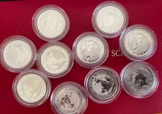 10 Monedas de Plata Britannia 1/4 Onza