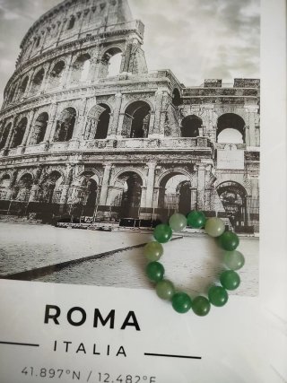 Pulsera de piedra natural verde